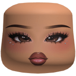 Rhinestone Sparkly Glam Makeup (Cheeks)