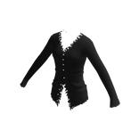 Ribbed Knit Button Shirt