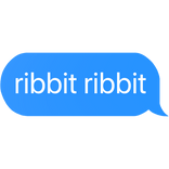 ribbit ribbit frog sounds text