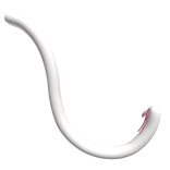 Ribbon Cat Tail White