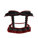 ♡ Ribbon Cute Black & Red Dress 