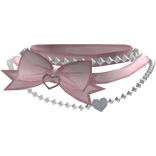 3.0 pink ribbon and pearl necklace