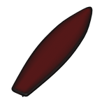 Ridable Dark Red Surfboard