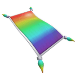 🌈Rideable Rainbow Carpet⭐