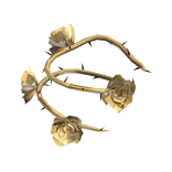 [Right] 3.0 Shoulder Spiky Golden Roses