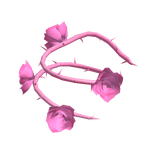 [Right] 3.0 Shoulder Spiky Pink Roses