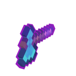 Right 8 Bit Enchanted Diamond Axe [Hand]