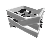 Right Arm Black Furred Bandage - White