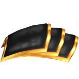 [RIGHT] Black & Gold Samurai Warrior Pauldrons