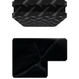 Right Black Cobblestone Glove & Metal Brace