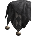 RIGHT Black Jester Shoulder Scarf