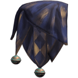 RIGHT Blue & Gold Jester Shoulder Scarf