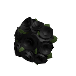 (Right) Holdable Black Flower Bouquet