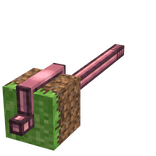 Right Holdable Grass Block Staff [Hand]