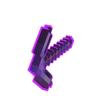 Right Holdable HellSteel 8 Bit Ench Nether Pickaxe