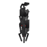 Right Holdable Titan Blaster ( Grey Metal )