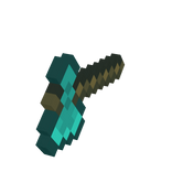 Right Holdeable 8 Bit Diamond Axe💎 ( R )