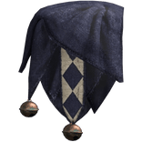 RIGHT Navy & Ivory Jester Shoulder Scarf