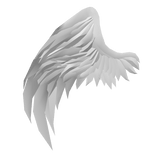 Right White Half Angel Wing