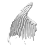 Right White Half Angel Wing