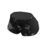 Ripped Denim Shorts Black