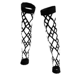 ripped fishnet tights