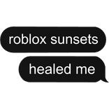 roblox sunsets healed me 2K meme