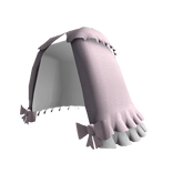 Rococo Back Ruffled Bustle Skirt in Pink