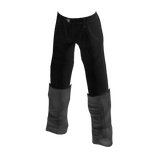 Rolled Up Designer Jeans Black