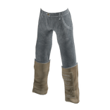 Rolled Up Designer Jeans Light Blue