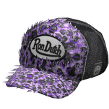 Ron Dutch Purple Leopard Print Cap