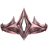 Rose Chrome and Black Gothic Rift Crown