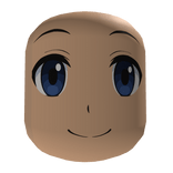 Rosto Personagem Anime Olho Azul