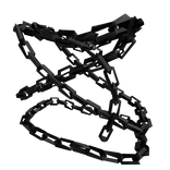 Rough Steel Black Body And Neck Chains