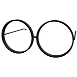 Round Fully Black Glasses