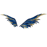 Royal Blue Holiday Wings