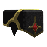 Royal Knight Left Shoulder - Black Red
