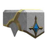 Royal Knight Left Shoulder - White Blue