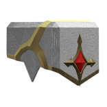 Royal Knight Left Shoulder - White Red