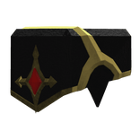 Royal Knight Right Shoulder - Black Red