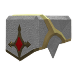 Royal Knight Right Shoulder - White Red