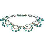 Royal Necklace - Gold and Blue 3.0