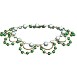 Royal Necklace - Gold and Green 3.0