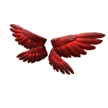 Ruby Red Guardian Angel Wings