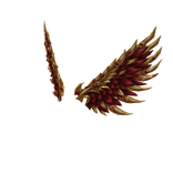 Ruby Seraph Wings Red Gold
