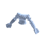 🍀Ruffle Off Shoulder Top (Blue)