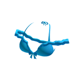 Ruffled Bikini Top Blue ♥