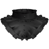 Ruffled Collar Black Necklace Lace Choker Kawaii