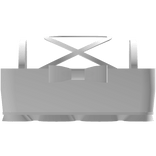  ♡ ꒱ ruffled cross strap top (white)