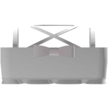  ♡ ꒱ ruffled cross strap top (white & pink)